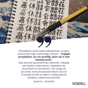 Opinie o NOBIRU Nobitatnik zeszyt do pisma japońskiego